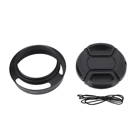 43 mm Sort Metal Modlysblænde Plastik Objektivdæksel Leica Kamera Fotografitilbehør