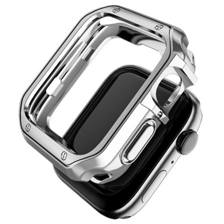 Apple Watch Ultra 49mm TPU Skal Case Bumper Silver