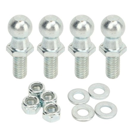 4 stk. 13 mm kuglebolte med hardware 5/16 tommer 18 gevind lang holdbarhed til gasliftstøtte