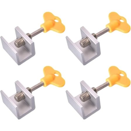 CDQ Skydedørslås 4 dele Skydedørsstop