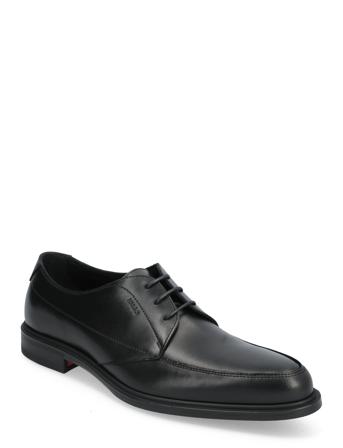 Kerr_Derb_Ltap Designers Business Laced Shoes Black HUGO