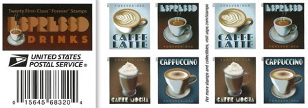 USA - Espresso drikke - Postfrisk hæfte