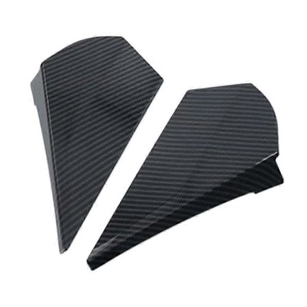 ABS Karbonfiber Dør Bakspeil Vindusspoiler Triangelformet Ramme Deksel Trim for Toyota C-HR CHR