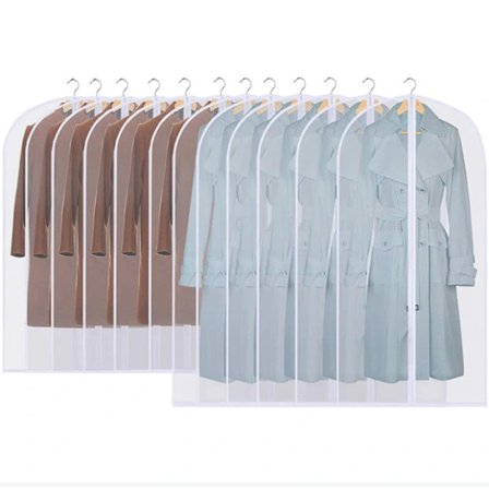 12-pakning Jakkesett Vanntett Klesbeskyttelse PEVA Beskyttelse 60*100cm/60*_tfrf