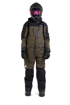 Monosuit Jethwear Venture (2025) S.A.F.E Dame Oliven/Rosa XS