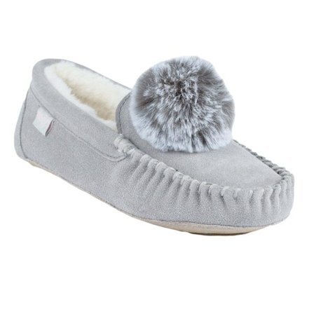 Lazy Dogz Dame/Dame Bessie Ruskind Slippers 4 UK Grå Grey