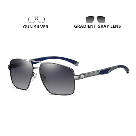 LIOUMO Högkvalitativa Fyrkantiga Herrsolglasögon Polariserade Fotokromatiska Glasögon Dam Dag Natt Syn Glasögon UV400 zonnebril heren