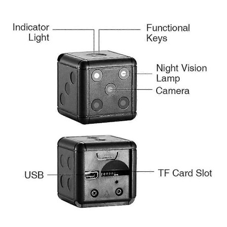 HD 1080P Mini Kamera SQ16 Kamera Auto DVR Urheilu DV Tallennin