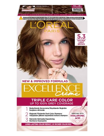 L'Oréal Paris L'oréal Paris Excellence Color Cream Kit 5,3 Golden Light Brown - Nude - ONE SIZE