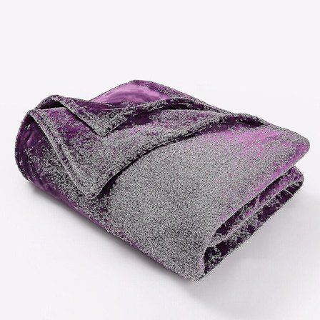 Mjuk och mysig stor filt i fuskpäls och mink till säng, soffa, dubbelsäng och king size