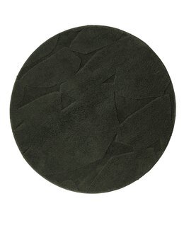 Tuftet matte La Serena Rund ø 80 cm Mørk grønn