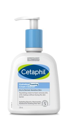 Cetaphil Hydrating Foaming Cream Cleanser renseskum 236 ml
