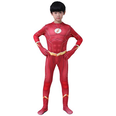 Mub- Halloween Kid's Superhero Costume Cosplay Suit Zentai Onesie Outfit Bodysuit Jumpsuit For Boys -a