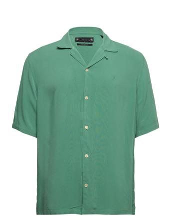 Venice Ss Shirt Kortermet Skjorte Grønn AllSaints*Betinget Tilbud