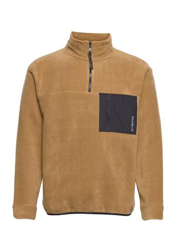 Frinck Half-Zip Fleece Brown Woodbird
