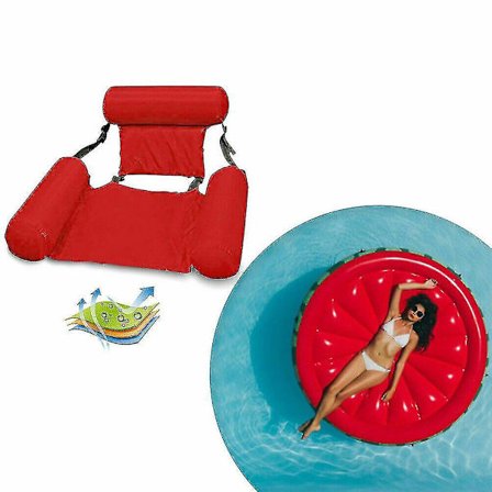 Flytande stol Poolstolar Uppblåsbar Lazy Water Bed Lounge Chair Hög kvalitet