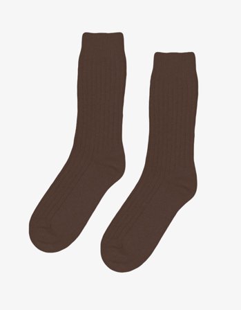 Merino Wool Blend Sock - Coffee Brown - 36-40