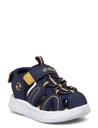 Niagien Kids Closed Sandal Blue ZigZag