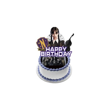 Onsdag Addams Fødselsdagsfest Dekoration Børn Brusebad Drenge Pige Bordservice Tilbehør Kop Dug Tal Ballon