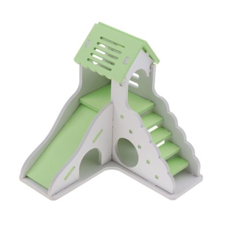 Hus Villa Bur Hamster Träningsleksaker Igelkott Mus Marsvin Grön