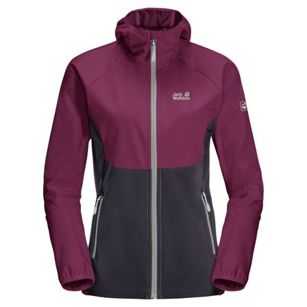 Jack Wolfskin Women's Go Hike Softshell (Fall 2021) Women unlined jacket Purple XS