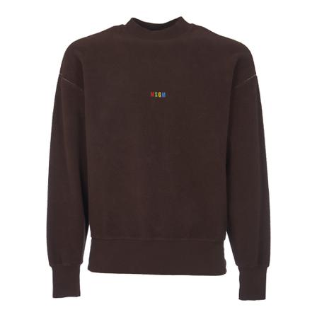 Msgm, Sweatshirts Brązowy, Mężczyzna, Rozmiar: M