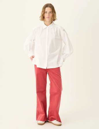 Rue de Tokyo Sloan Organic Garment Dyed Poplin - White - M