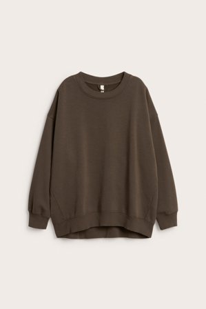 Kappahl | Pitkä collegepaita Ruskea 2XL | Ruskea