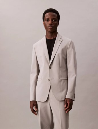 Calvin Klein Ls Tech Classic Blazer - Grey - XL