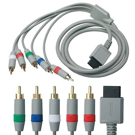 1,8 meter HDTV komponent RCA stereo audio/video AV-kabel för Nintendo Wii U Wii