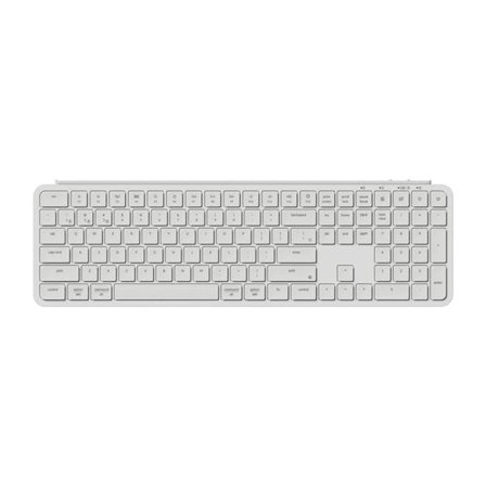 Ultra Slim Keychron B6 Pro 2.4G trådløst tastatur (hvitt) [B6P-K8].