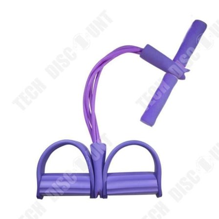 Multifunktionell Pedal - TECH DISCOUNT - Elastisk - Lila - Bensträckare - Fitness