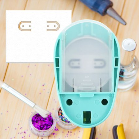 Scrapbog Punches Øreringe Kort Punch ter Craft Calico Udskrivning