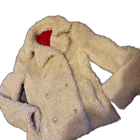 Beige teddyjacka från Tommy Hilfiger