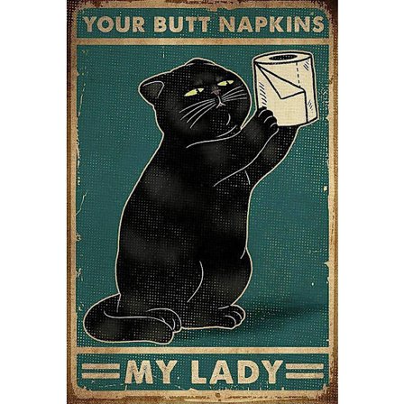 30x40CM Handgjord 5D Konst Diamantmålning - Rullande Papper Svart Katt