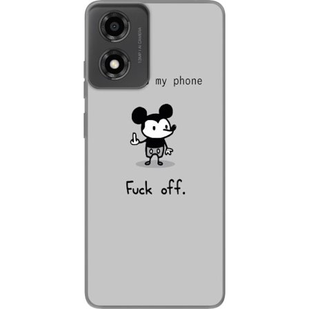 Kompatibelt Mobilskal till Motorola Motorola Moto E14 Fuck Off