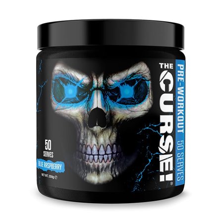 Komplett PWO JNX Sports The Curse PWO 250 g, Blue Raspberry - Bodyman.dk