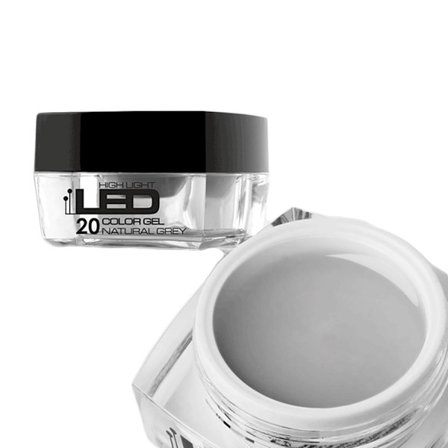 Highlight LED - Naturlig grå - 4g LED/UV gel