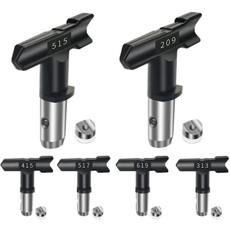 6 Spray Tips for Airless Paint Sprayer, Reversible Spray Tips for Airless Paint Sprayer