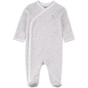 Kids - Ralph Lauren Striped Baby Body Quartz Heather/White 6-9 Years - All in ones - 6-9 years - White - Junge