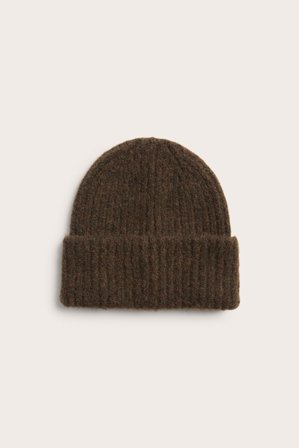 Kappahl | Czapka z dzianiny | Brązowy melanż