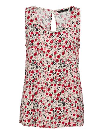 Vmsimply Easy Sl Tank Top Wvn Ga Pink Vero Moda