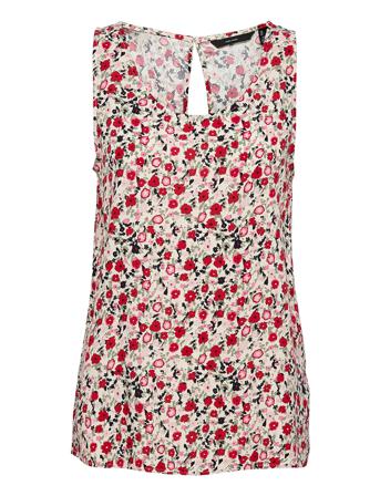 Vmsimply Easy Sl Tank Top Wvn Ga Bluse Ærmeløs Lyserød Vero Moda