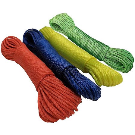 1 st presenning nylonbindningsrep 3 mm tjocklek x 20 m längd nylonrep snöre tvättlina