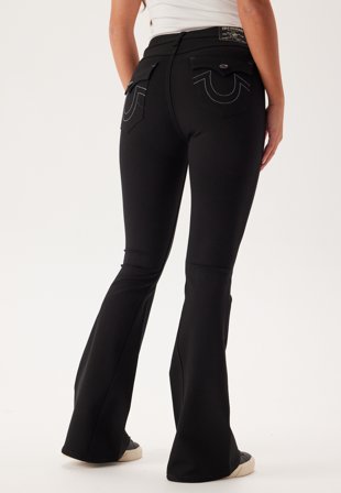 True Religion Joey Flare Ponte Black Klær