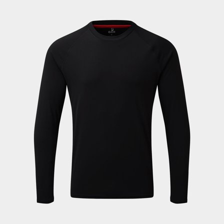 UV-trøje langærmet Gill UV Tec Long Sleeve Tee Black, herre, XX-Large