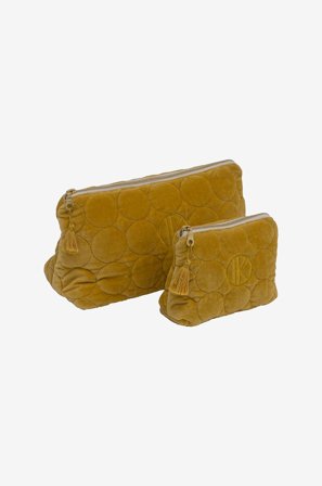 Tone Kroken - Toilettaske Nelia 2-pak - Gul - Badetekstiler - Fra Homeroom