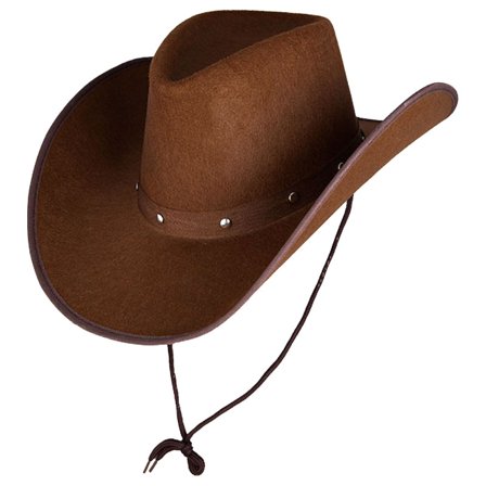 Cowboyhatt Brun