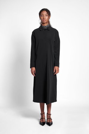 Hornstull Matte Long Raincoat Black