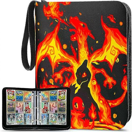 Handelskort Album Perm - Vanntett Slitesterk Samlermappe for Diverse Spillkort, Bærbar Organizer